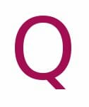 Large pink Quote - q